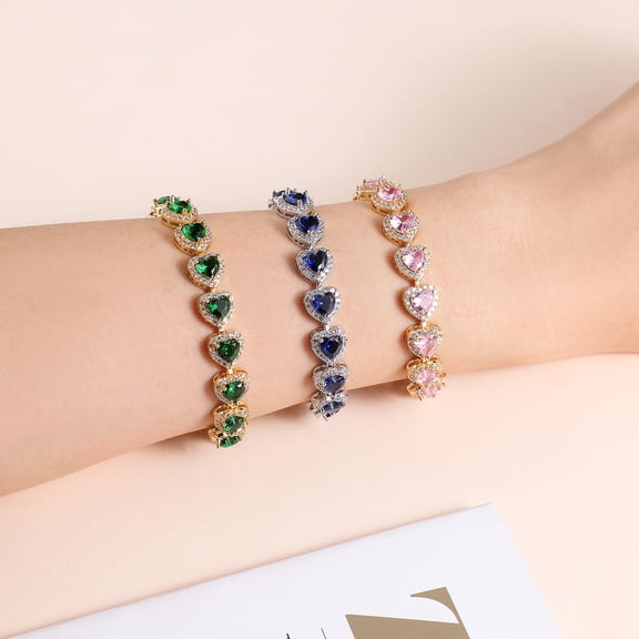 Women's Luxury Heart-shaped Zircon Bracelet