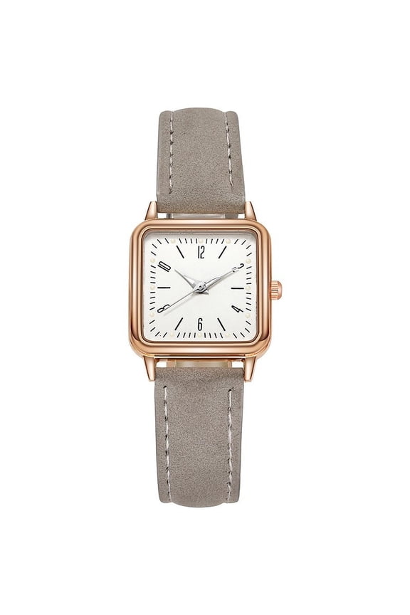 Women's Luxury Luminous Leather Strap Watch, Elegant Analog Quartz Wristwatch with Glowing Hands, Stylish Accessory for Evening Events