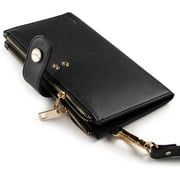 Womens Luxury RFID Blocking Bifold Wallet | Multi Card Case Purse With Zipper Pocket