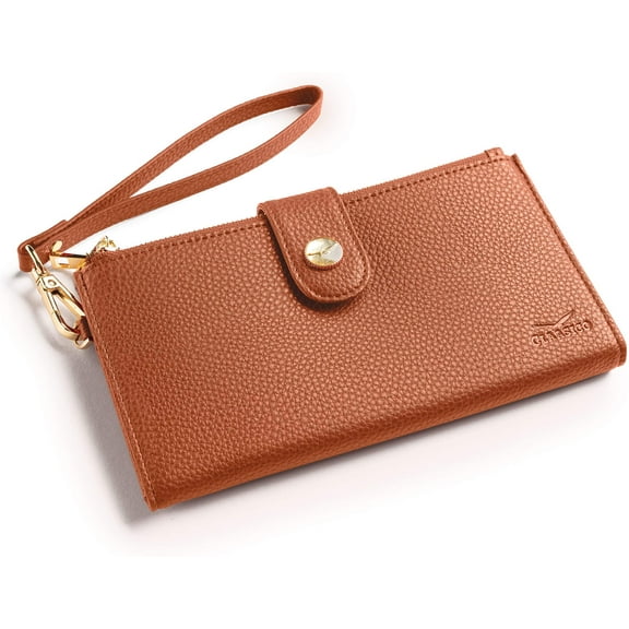 Women's Luxury RFID Blocking Bifold Wallet | Multi Card Case Purse With Zipper Pocket