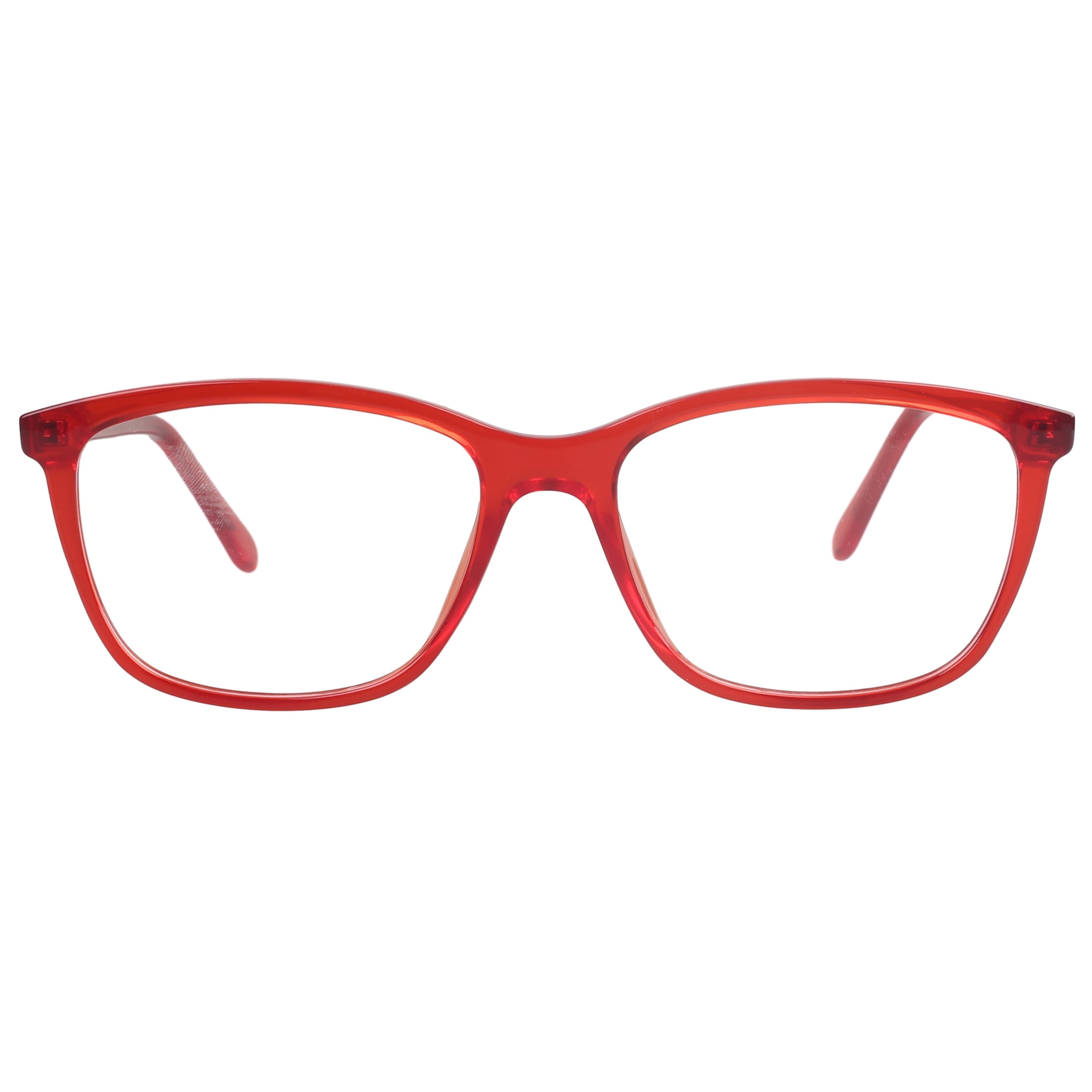 Women's M America Linden Rx'able Eyeglasses, Square, Plastic, Red Crystal, 1 Pair