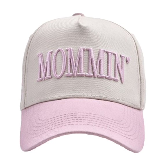 Women's MOMMIN' TOO BUSY TO CARE Letter Embroidered Baseball Cap Structured Sun Protection Trucker Hat for Adults Adjustable Retro Contrast Color Peaked Cap for Everyday Casual Apparel Gear Set