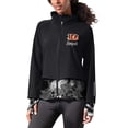 thumbnail image 1 of Women's MSX by Michael Strahan Black Cincinnati Bengals Grace Raglan Full-Zip Running Jacket, 1 of 4