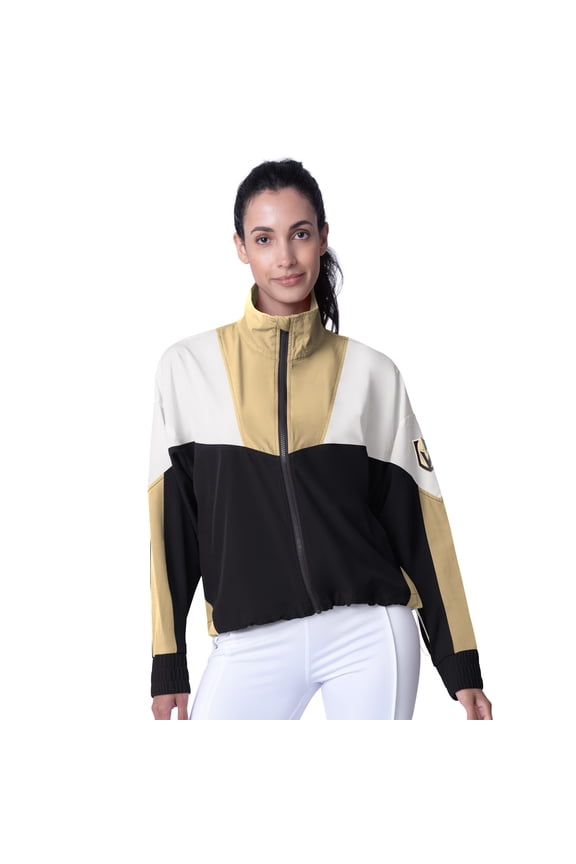 Women's MSX by Michael Strahan Black/Gold Vegas Golden Knights Tessa Full-Zip Jacket
