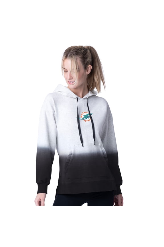 Women's MSX by Michael Strahan Black Miami Dolphins Daniela Pullover Hoodie