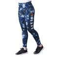 thumbnail image 1 of Women's MSX by Michael Strahan Navy Chicago Bears Aubrey Tie-Dye Leggings, 1 of 4