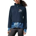 thumbnail image 1 of Women's MSX by Michael Strahan Navy Denver Broncos Grace Raglan Full-Zip Running Jacket, 1 of 4