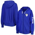 thumbnail image 1 of Women's MSX by Michael Strahan  Royal Los Angeles Rams Emerson Lightweight Full-Zip Hoodie, 1 of 3