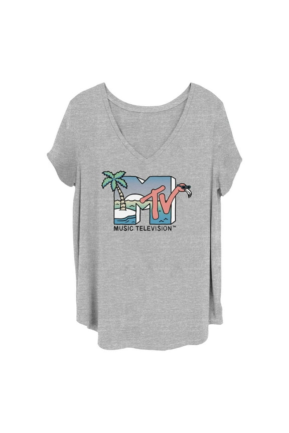 Women's MTV Beach Vacation Logo Graphic T-Shirt