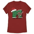 thumbnail image 1 of Women's MTV Christmas Monster Logo  Graphic Tee Red Small, 1 of 3