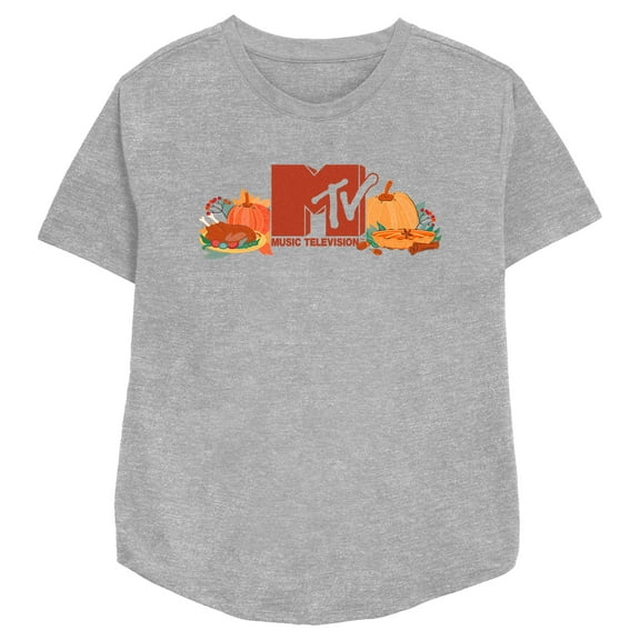 Women's MTV Fall Logo  Graphic Tee Athletic Heather X Small