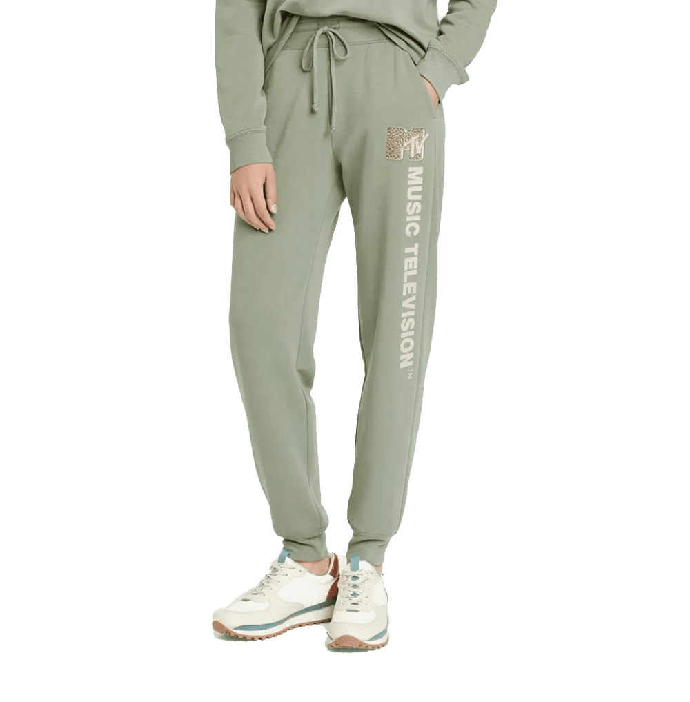 JOGGER PANTS LEOPARD DOUBLE LABEL_NAVY main image 0