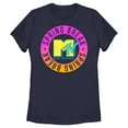 thumbnail image 1 of Women's MTV Spring Break Circle Graphic Tee Navy Blue 2X Large, 1 of 4