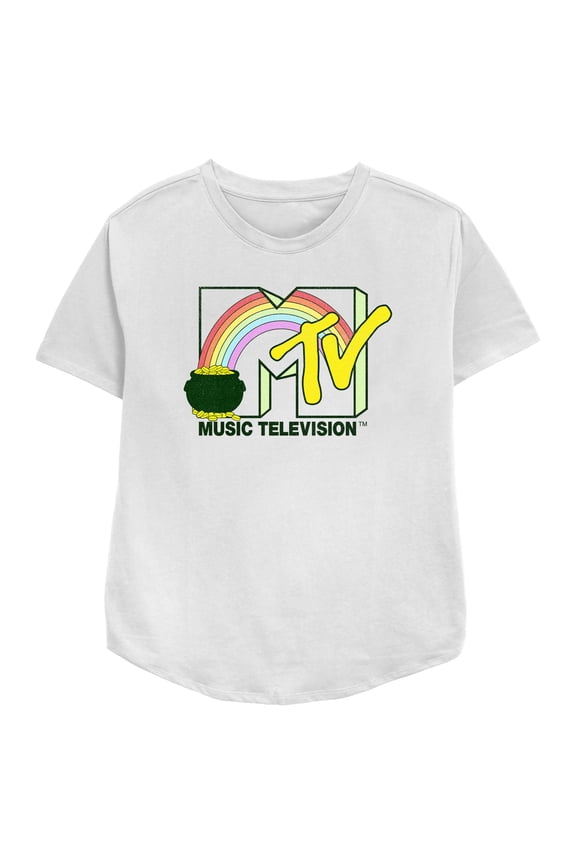 Women's MTV St. Patrick's Day Pot of Gold Logo Graphic T-Shirt