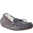thumbnail image 1 of Women's MUK LUKS Jane Suede Moccasin Grey 6 M, 1 of 6