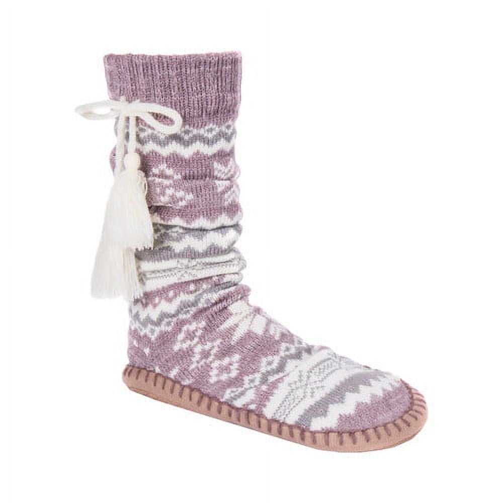Women's MUK LUKS Slipper Sock with Tassel