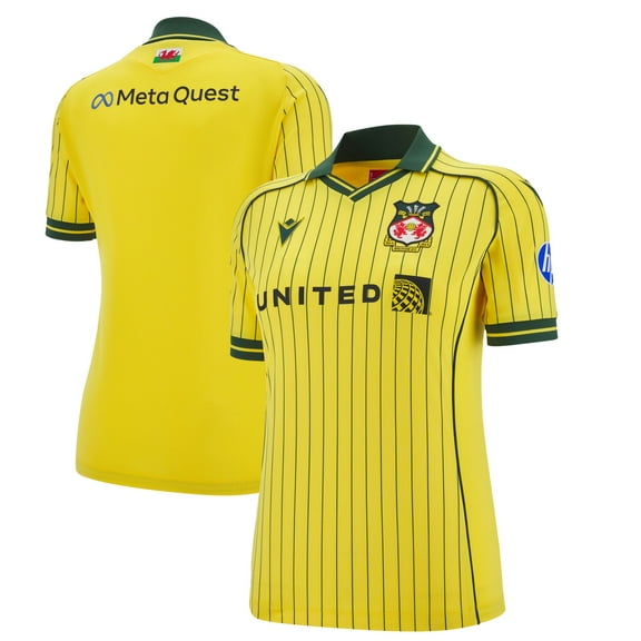 Women's Macron Yellow Wrexham 2025/26 Away Replica Jersey