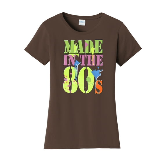 Women's Made in the 80's T Shirt - Brown - 3X-Large