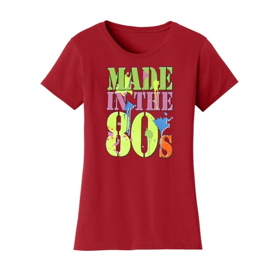 Women's Made in the 80's T Shirt - Red - 3X-Large
