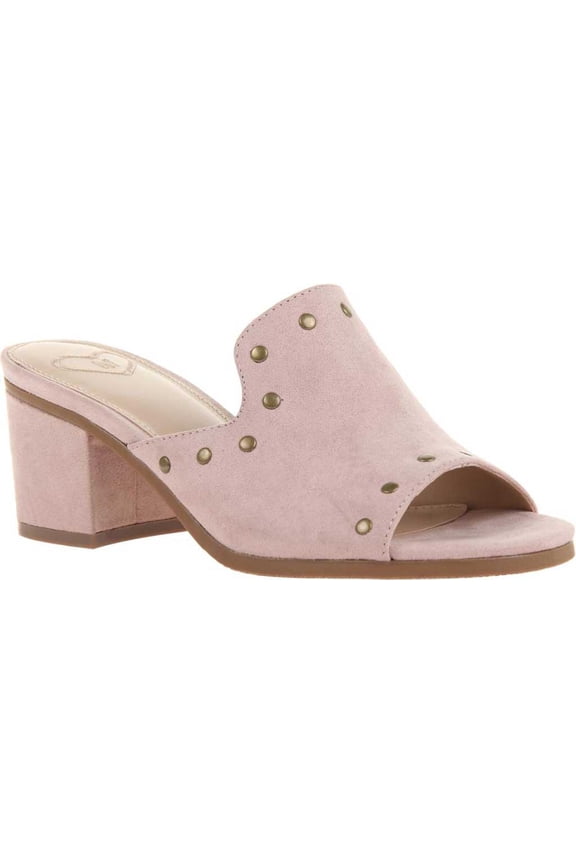 Women's Madeline Bossy Heeled Slide Blush Textile 10 M