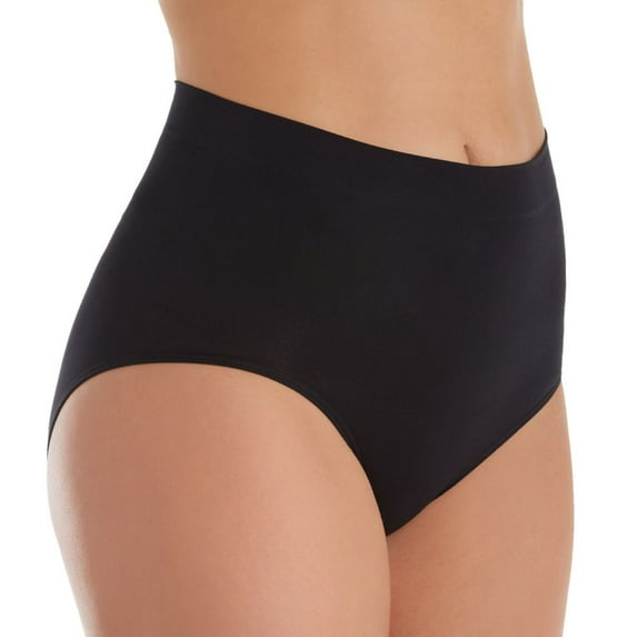Women's Magic Bodyfashion 40BR Seamless Comfort Shaping Brief Panty (Black L)