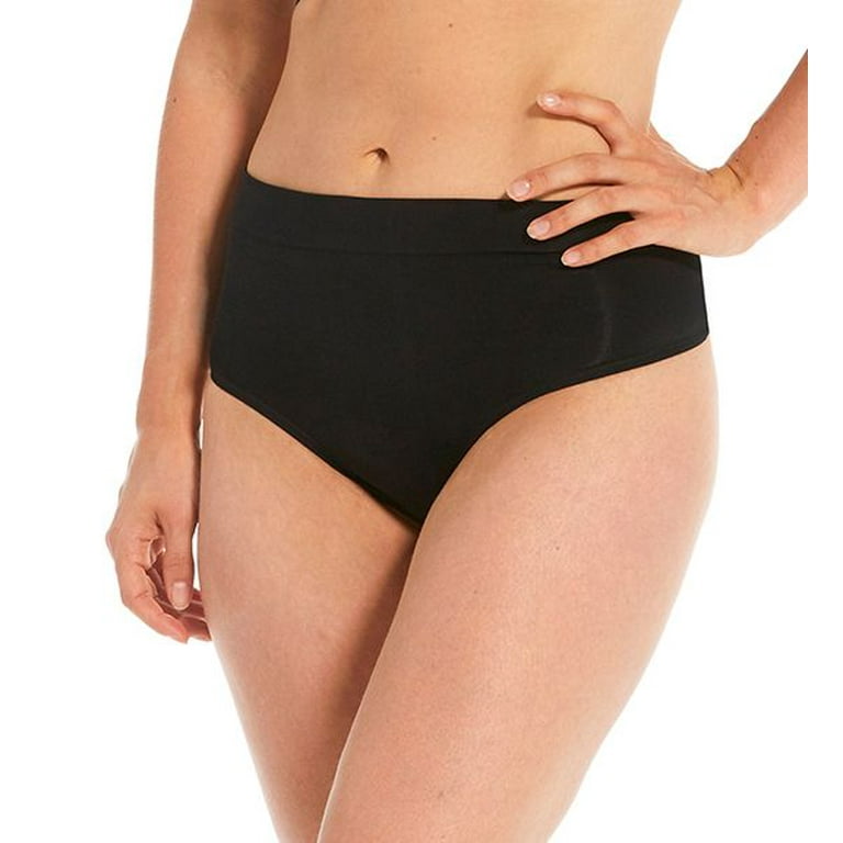 Women's Magic Bodyfashion 40CT Seamless Comfort Shaping Thong (Black 2X)