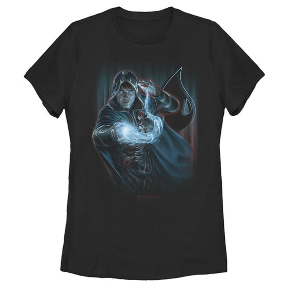 Women's Magic: The Gathering Blue Water Mage Graphic Tee Black Large