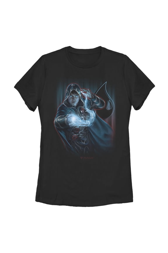 Women's Magic: The Gathering Blue Water Mage Graphic Tee Black Medium
