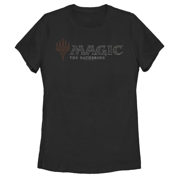 Women's Magic: The Gathering Ornate Logo Graphic Tee Black Medium