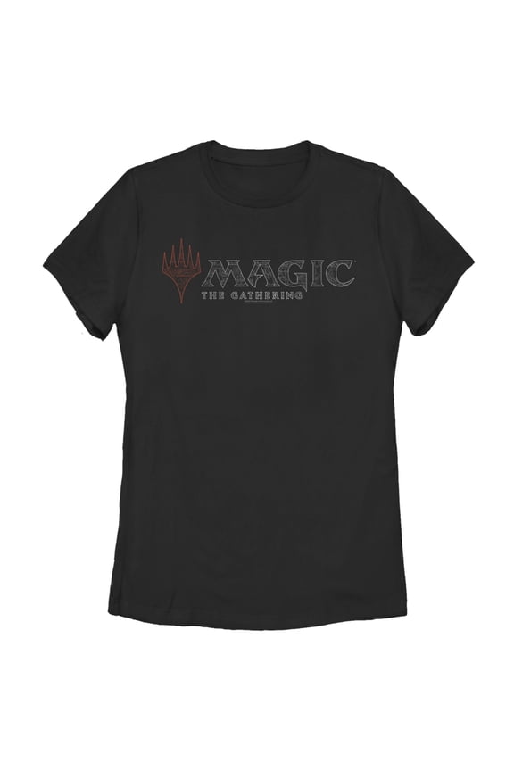 Women's Magic: The Gathering Ornate Logo Graphic Tee Black Small