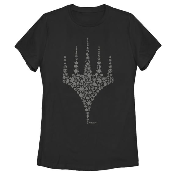 Women's Magic: The Gathering Planeswalker Emblem Graphic Tee Black Medium