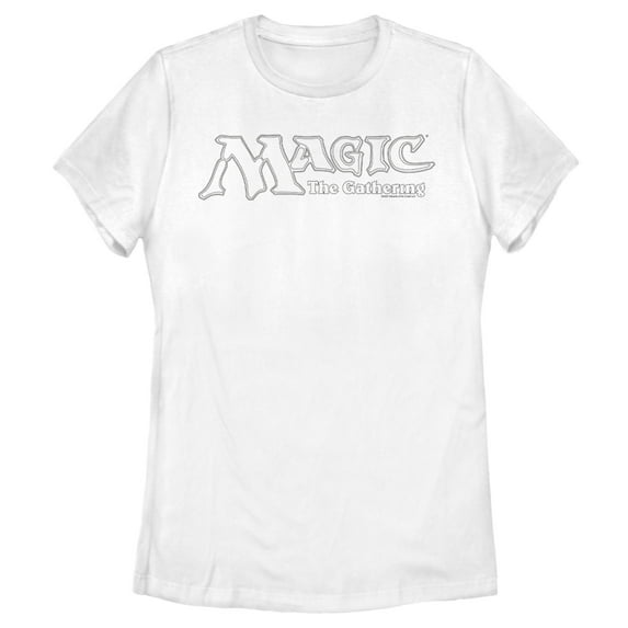 Women's Magic: The Gathering Sleek Logo Graphic Tee White Small