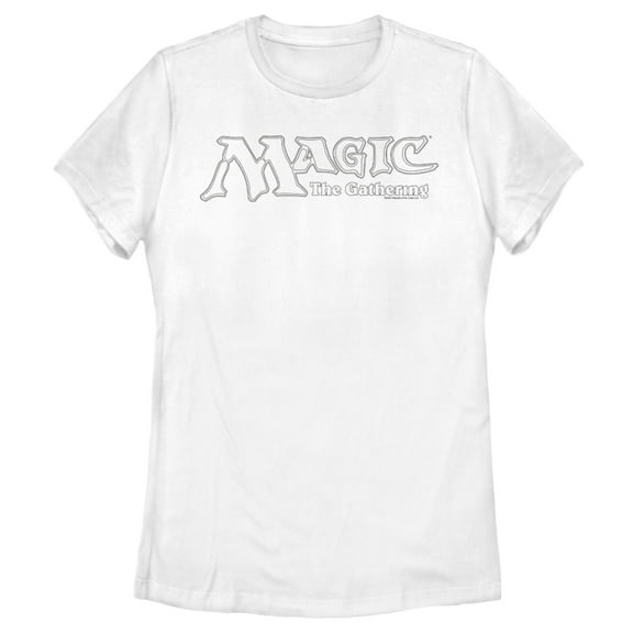 Women's Magic: The Gathering Sleek Logo Graphic Tee White X Large