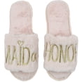 thumbnail image 1 of Women's Maid of Honor Slippers/ Bachelorette Party Favors (size large, 10-11), 1 of 3