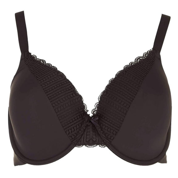 Women's Maidenform 09404 Comfort Devotion Embellished Extra Coverage Bra (Black 36D)