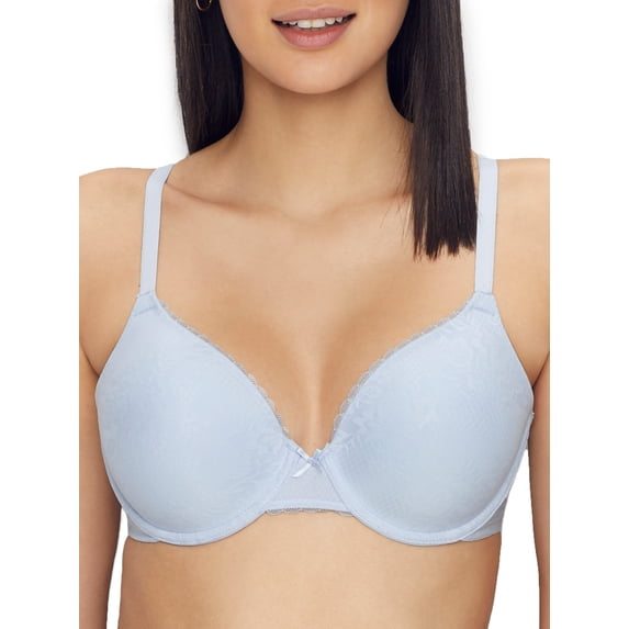 Women's Maidenform 09404 Comfort Devotion Embellished Extra Coverage Bra (Ciel Blue 40D)