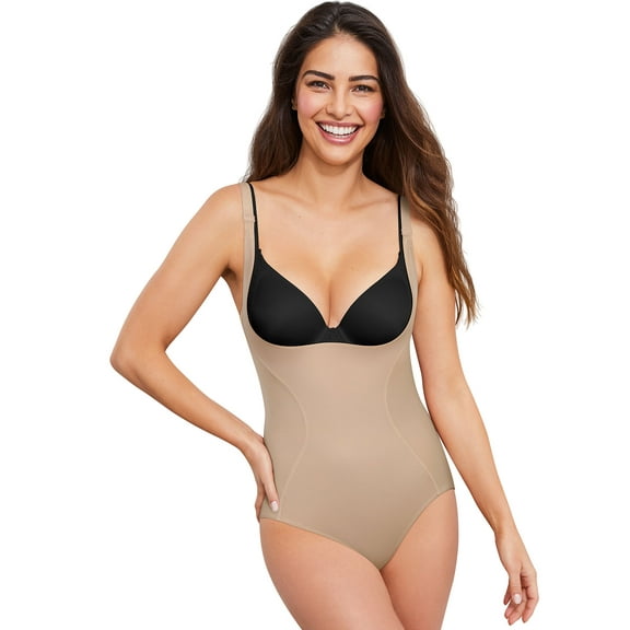 Maidenform Body Briefer Torsette Shapewear Wear YourOwn Bra waist back smoothing