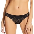 thumbnail image 1 of Women's Maidenform 40159 Comfort Devotion Lace Back Tanga Panty (Black/Gold 8), 1 of 3