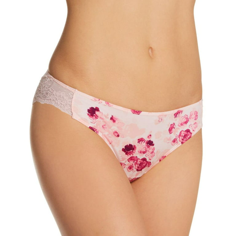 Women's Maidenform 40159 Comfort Devotion Lace Back Tanga Panty (Dahlia  Pink/Pale Pink 8)