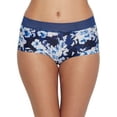 thumbnail image 1 of Women's Maidenform 40760G Classics Microfiber and Geo Lace Boyshort Panty (NavyPalaceFloral/Navy 6), 1 of 2
