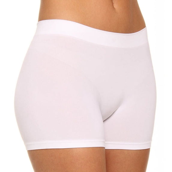 Women's Maidenform 40848 Pure Genius Boyshort Panty (White 6)
