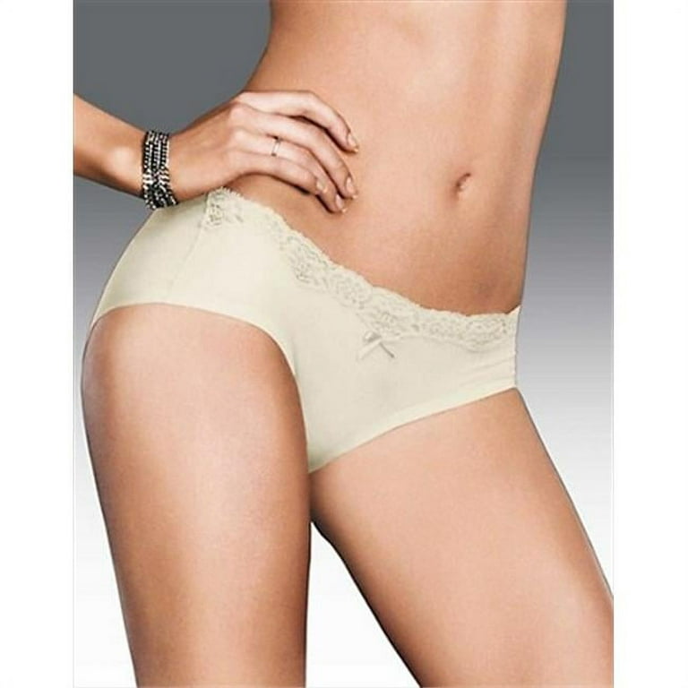 Women's Maidenform 40861 Comfort Devotion Embellished Hipster Panty  (Ivory/Shell 8)