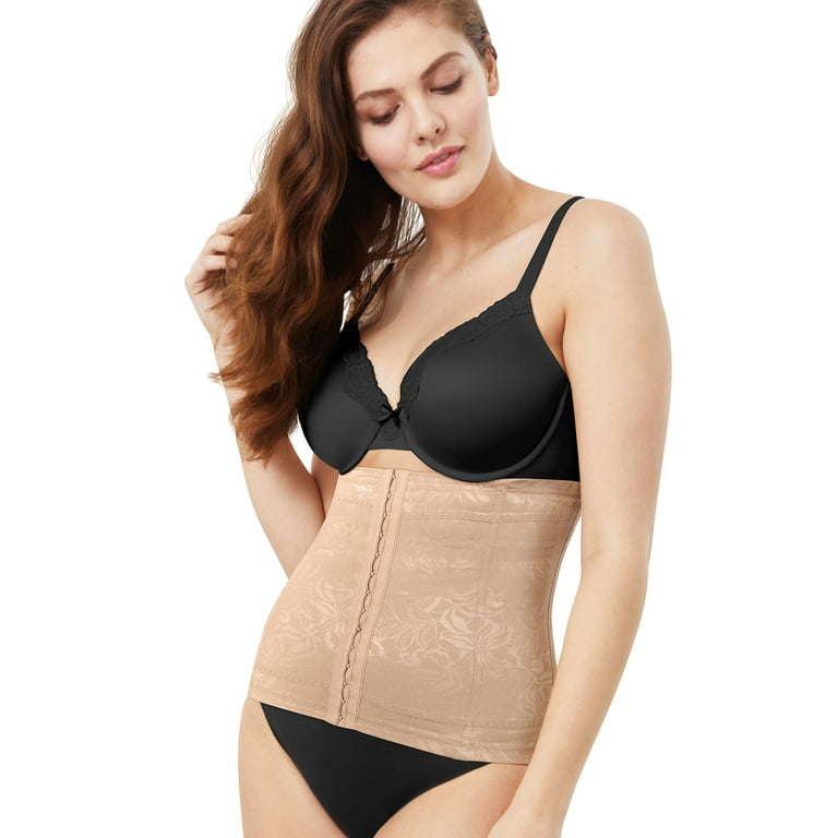 Women s Maidenform 6868 Instant Slimmer Long Torso Waist Trainer Blush 2X