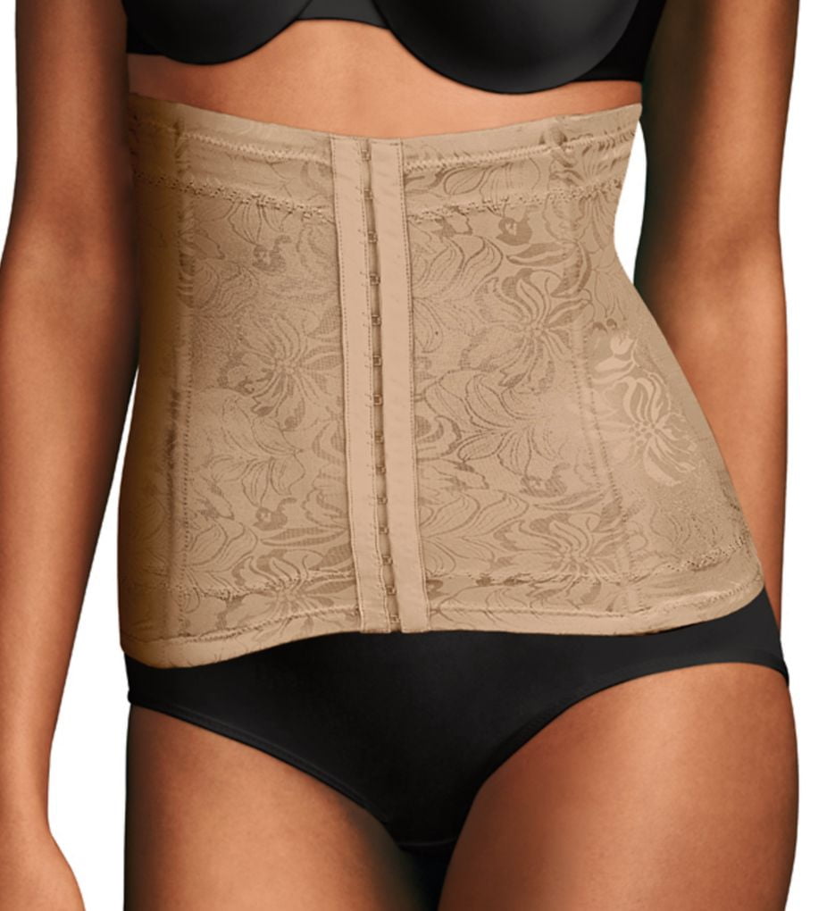 Women s Maidenform 6868 Instant Slimmer Long Torso Waist Trainer Body Beige M