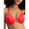 thumbnail image 1 of Women's Maidenform 7112 One Fab Fit Extra Coverage Lace T-Back Bra (Red Stone/Coral Punch 36C), 1 of 2
