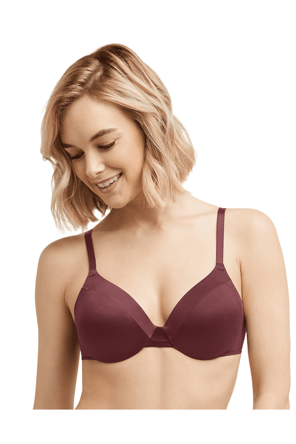 Women's Maidenform 9436 Comfort Devotion Extra Coverage Underwire Bra (Cola Red 36B)