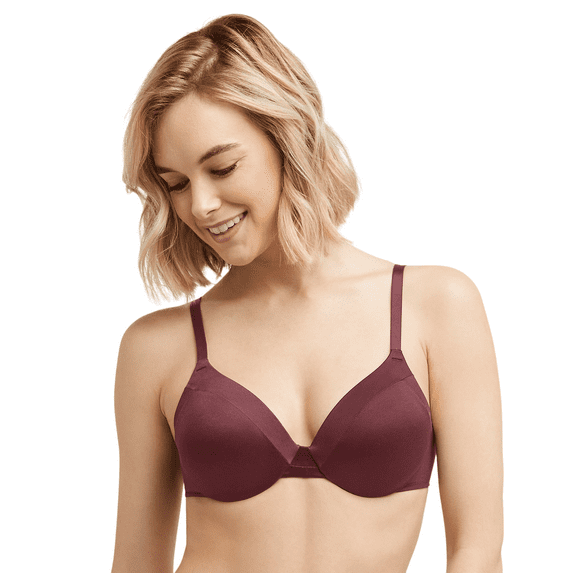 Women's Maidenform 9436 Comfort Devotion Extra Coverage Underwire Bra (Cola Red 38D)