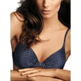 thumbnail image 1 of Women's Maidenform 9442 Comfort Devotion Tailored Plunge Push Up Bra (Navy/White Dot 38D), 1 of 4
