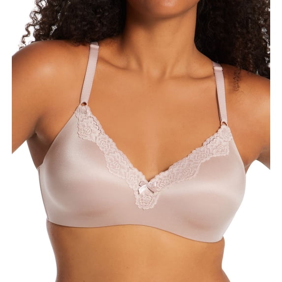 Women's Maidenform 9456 Comfort Devotion Wirefree with Lift T-Shirt Bra (Evening Blush 34D)