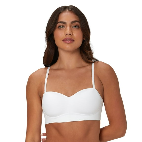 Women's Maidenform Convertible Wireless Balconette Bra DM2331 Color: White Size: MEDIUM DD